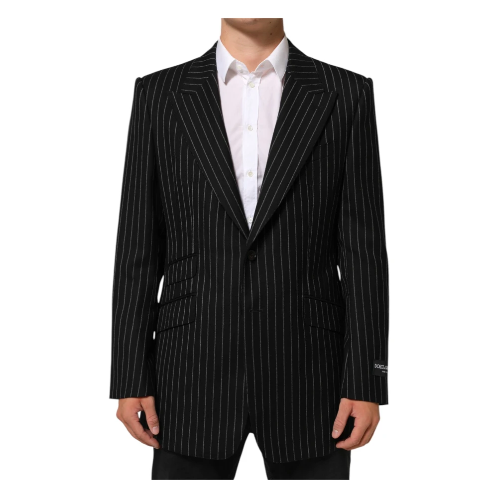 Dolce & Gabbana Men's Black 2 Buttons Suit Jacket - Blazers - 2XL - Jackets