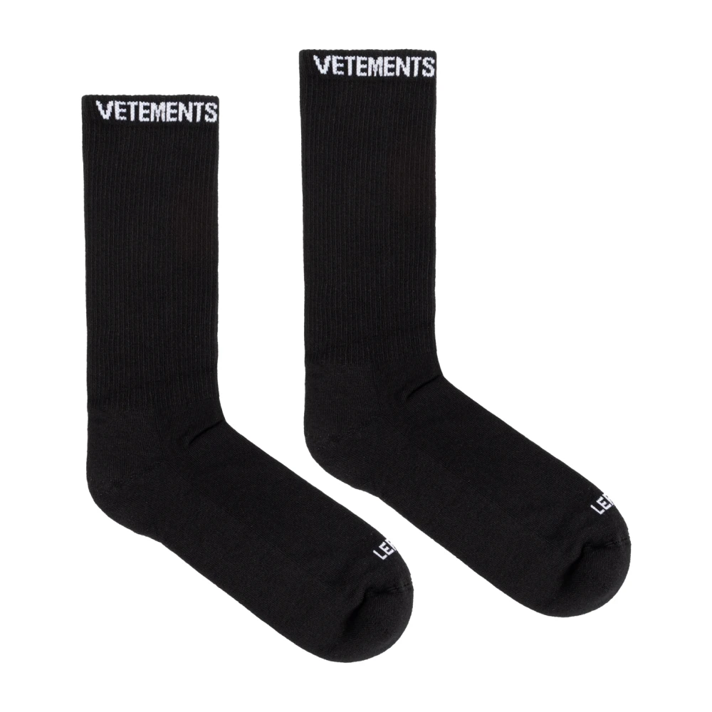 Vetements Logo Sokken Black Heren
