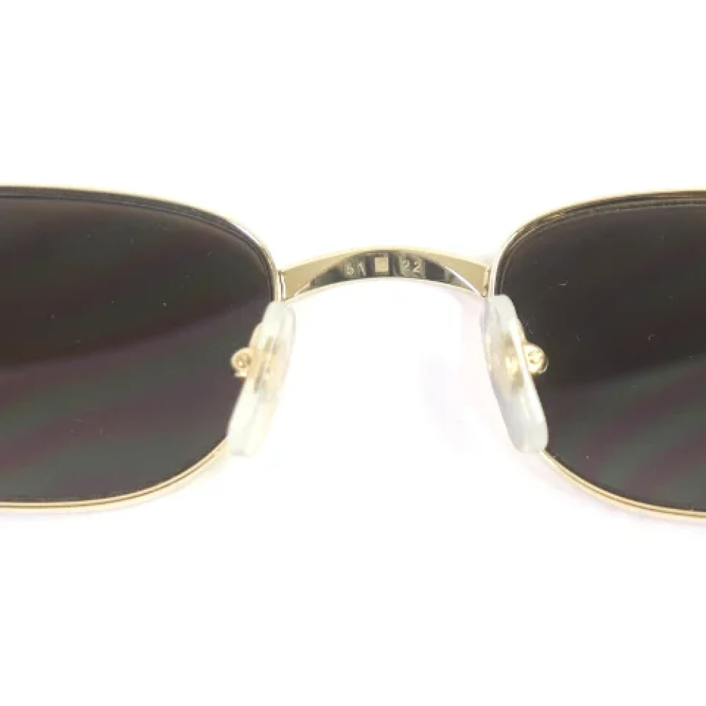 Cartier Vintage Pre-owned Fabric sunglasses Yellow Heren