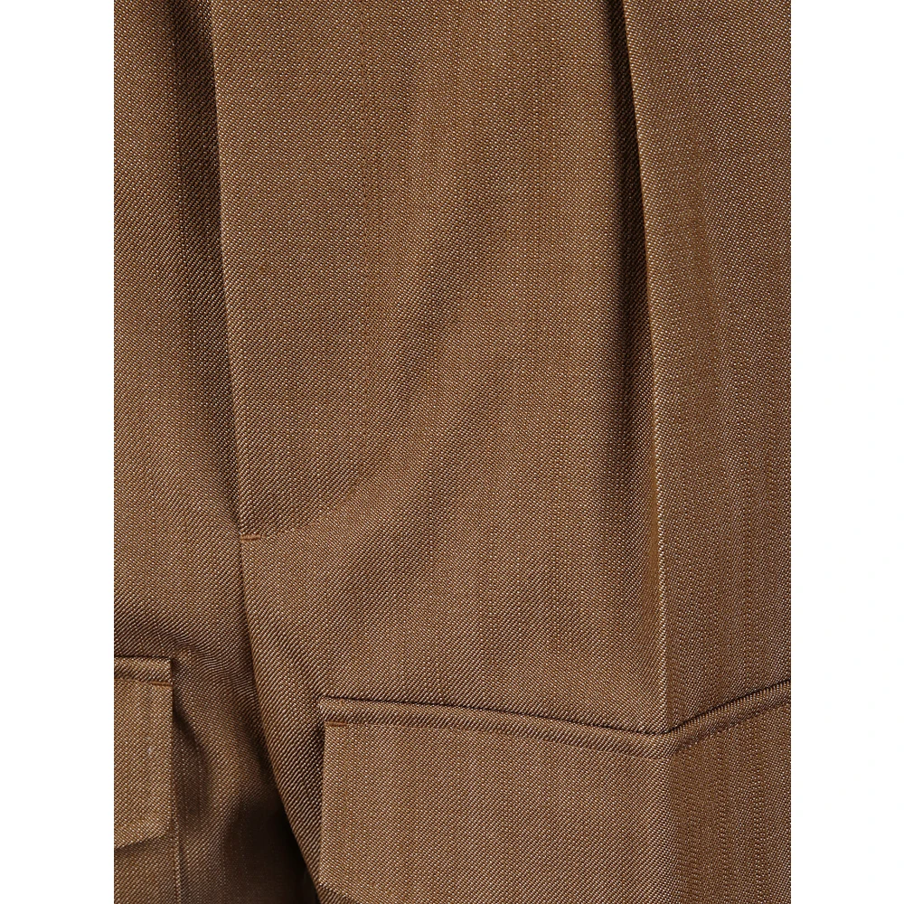 Setchu Gabardine Chino Broek Brown Dames