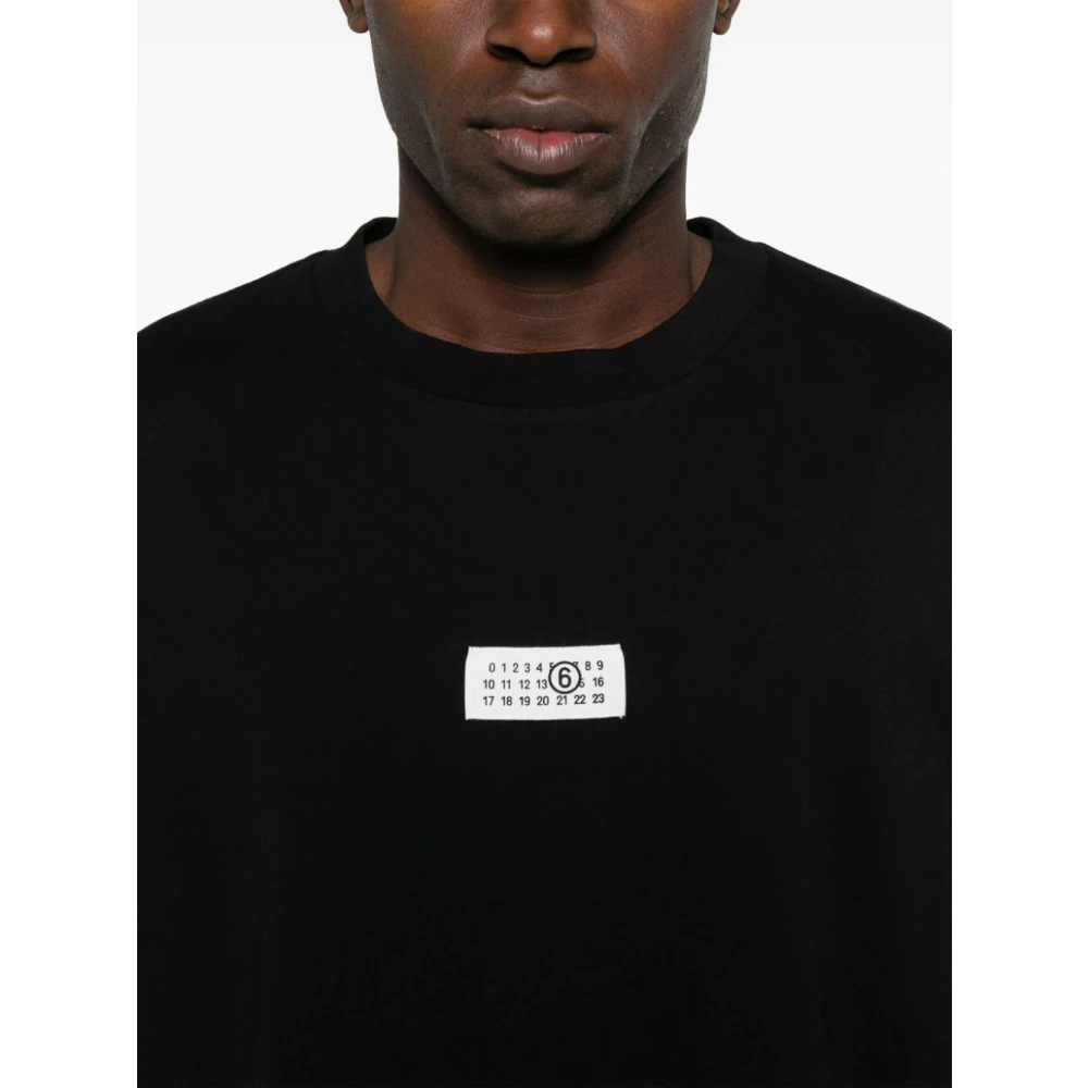 MM6 Maison Margiela Katoenen T-shirt Black Heren