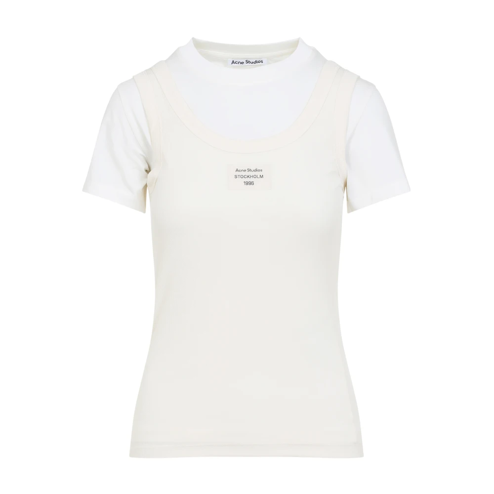 Acne Studios Wit T-shirt voor vrouwen White Dames