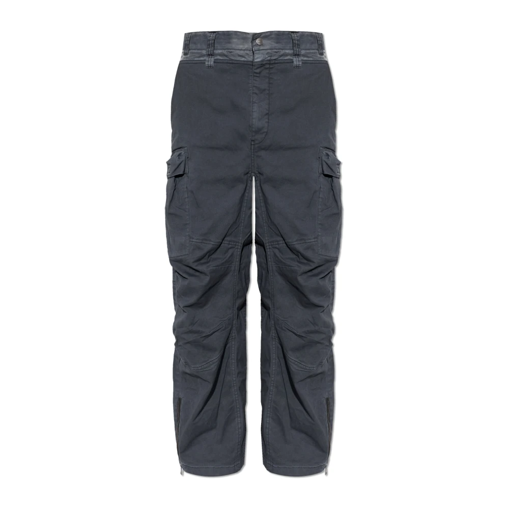Diesel , Straight Trousers, Male, Gray, L, P-Dells Trousers