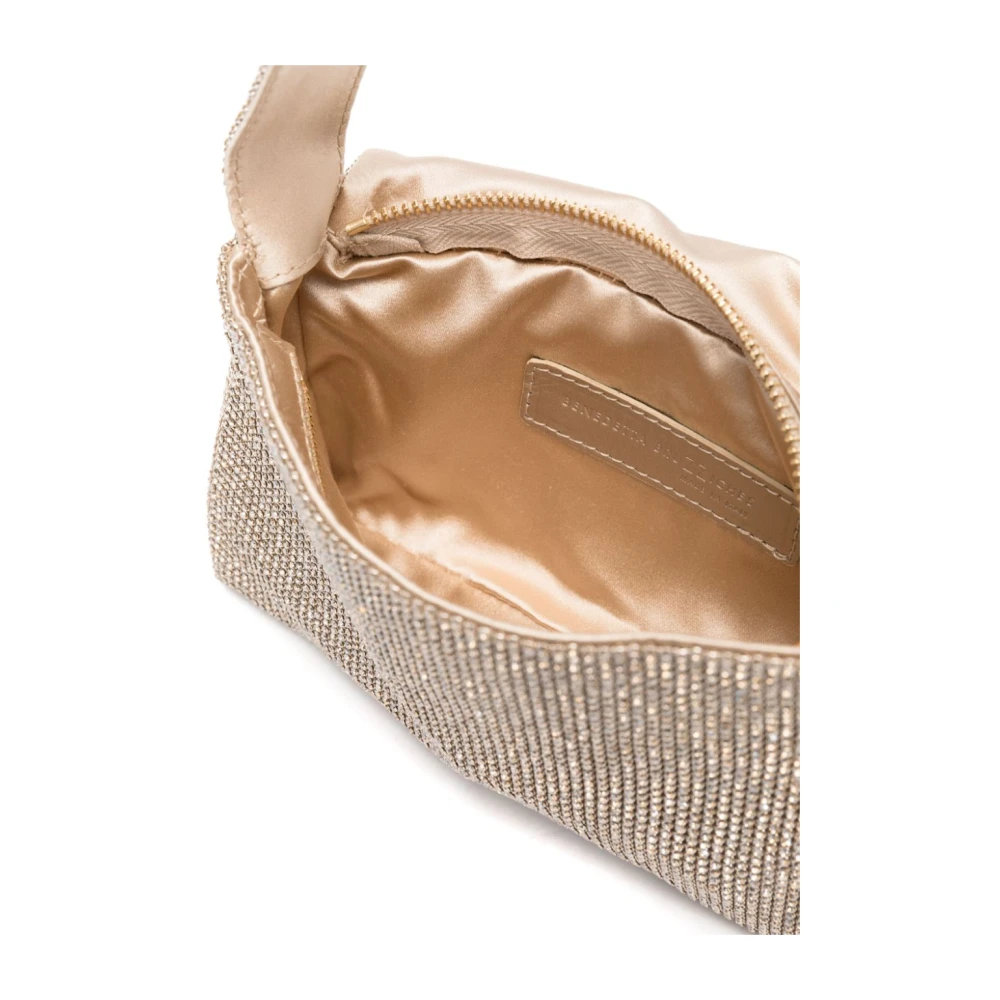 Benedetta Bruzziches Luxe Kristal Schoudertas Poeder Pink Dames