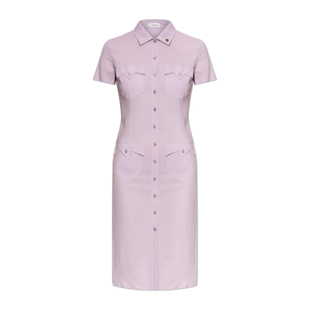 Versace Damen Violett Kleider, Lila, Lgröße: