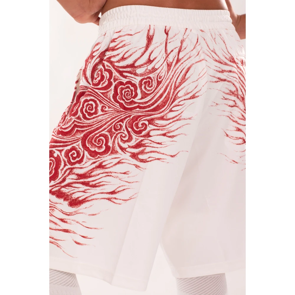 Y-3 Grafische Shorts in Cwhite Tepore White Heren