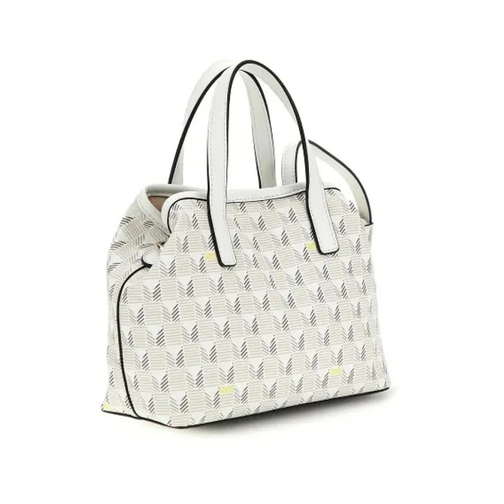 Guess Mini G Wave Tote Handtas White Dames