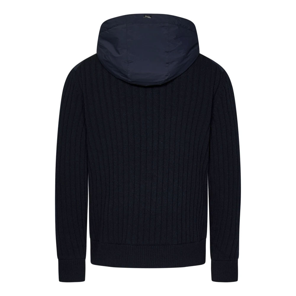 Herno Zip-through Sweatshirt Blue Heren