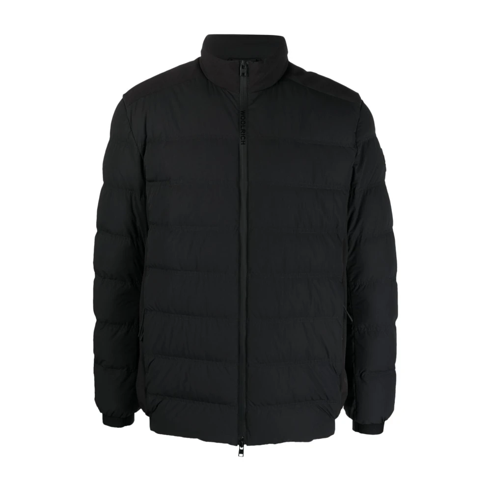 Woolrich Quiltad Vadderad Jacka med Logopatch Black, Herr