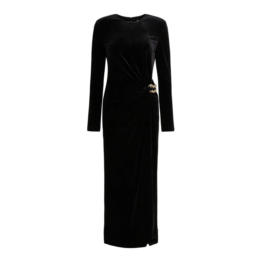Self Portrait Women's Black Maxi Dresses, S, Embellished Midi Dress Aw25