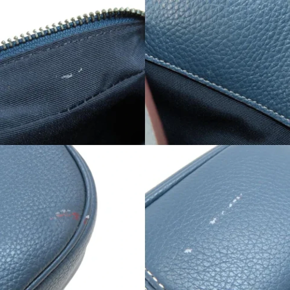 Coach Pre-owned Leather shoulder-bags Blue Dames