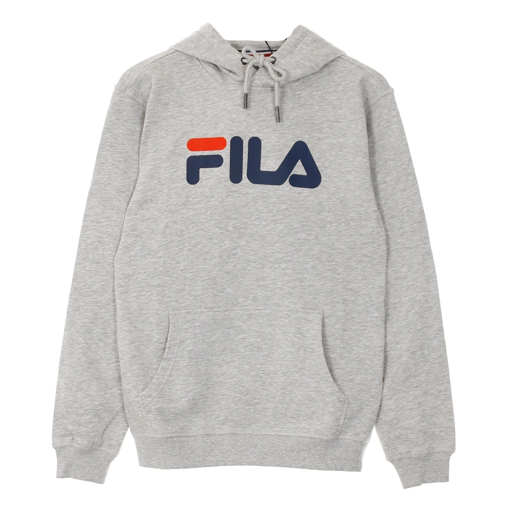 Fila Lichtgrijs Melange Kangoeroe Hoodie Gray Heren