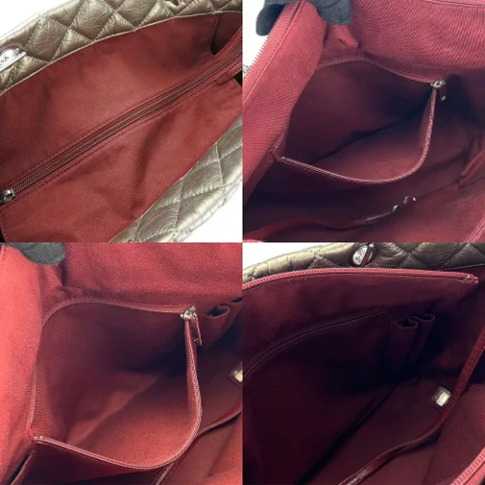 Chanel Vintage Pre-owned Fabric totes Gray Dames