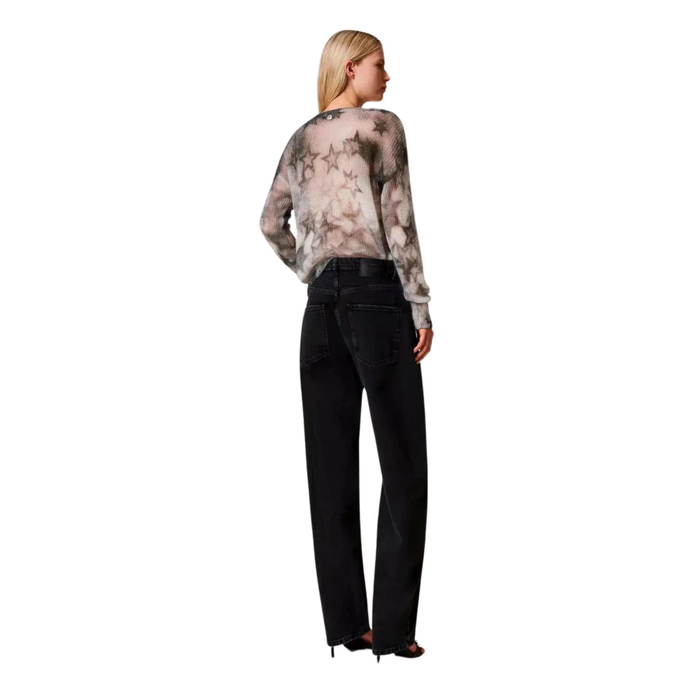 Twinset Zwarte Denim Carrot Fit Jeans Black Dames