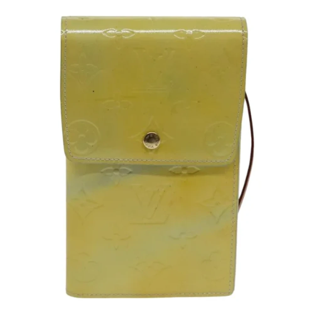 Louis Vuitton Vintage Pre-owned Leather clutches Yellow Dames