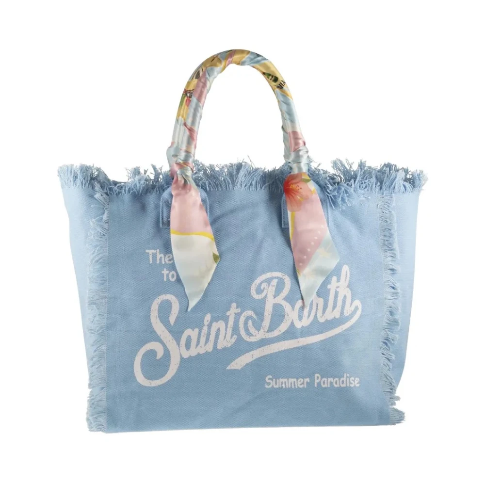 Mc2 Saint Barth Women's Blue Shopping Bags, One Size, Vanity Foulard