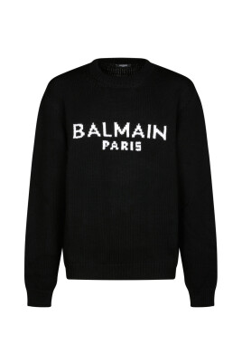 black-knitted-jumper-with-logo-print