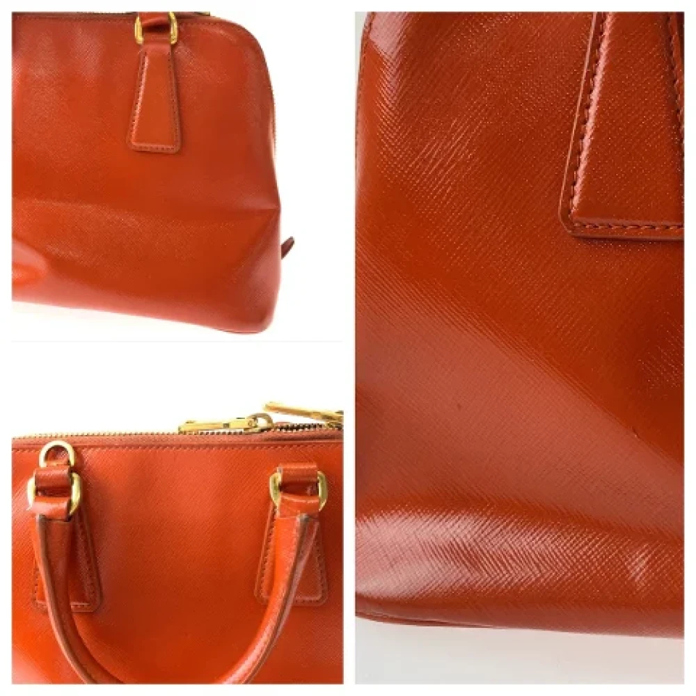 Prada Vintage Pre-owned Leather prada-bags Orange Dames