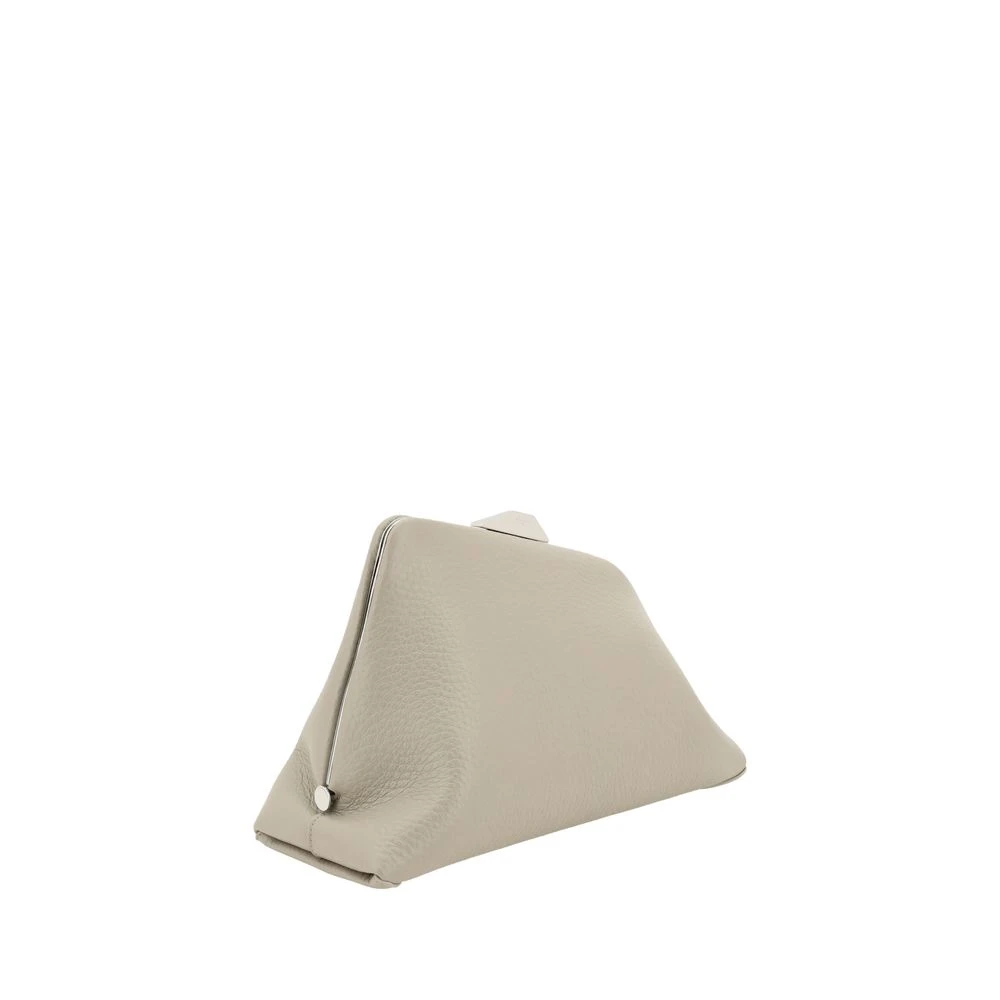 The Attico Geometrische Schoudertas met Magnetische Sluiting Gray Dames