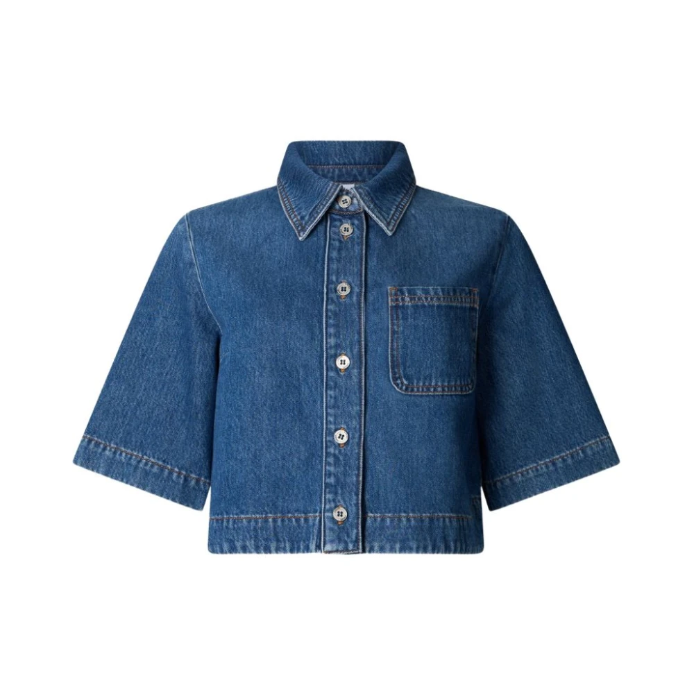 Liu Jo Women's Blue Denim Shirt - Shirts - L - Blouses & Shirts