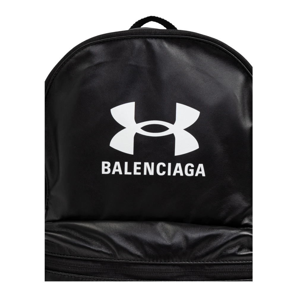 Balenciaga Under Armour Leren Rugzak Black Heren