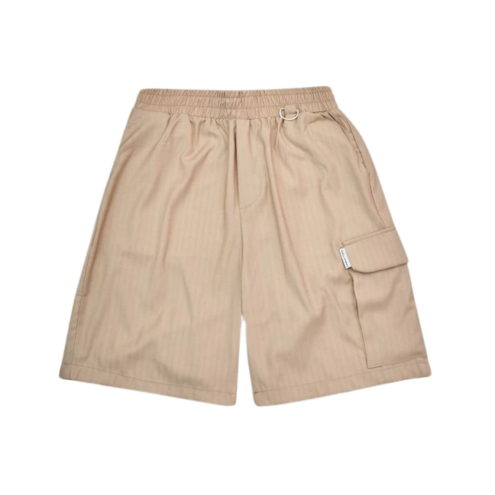 Family First Stijlvolle Beige Casual Shorts Brown Heren