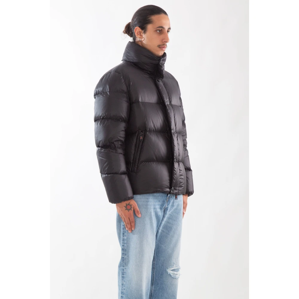 Afterlabel Glanzende donsjas in Chamonix Black Heren