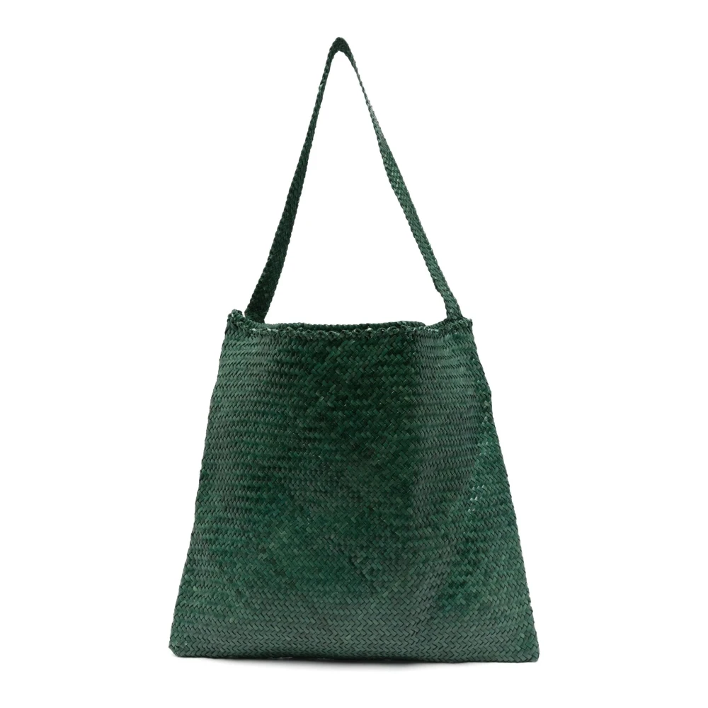 Dragon Diffusion Bosgroene Leren Tote Tas Green Dames