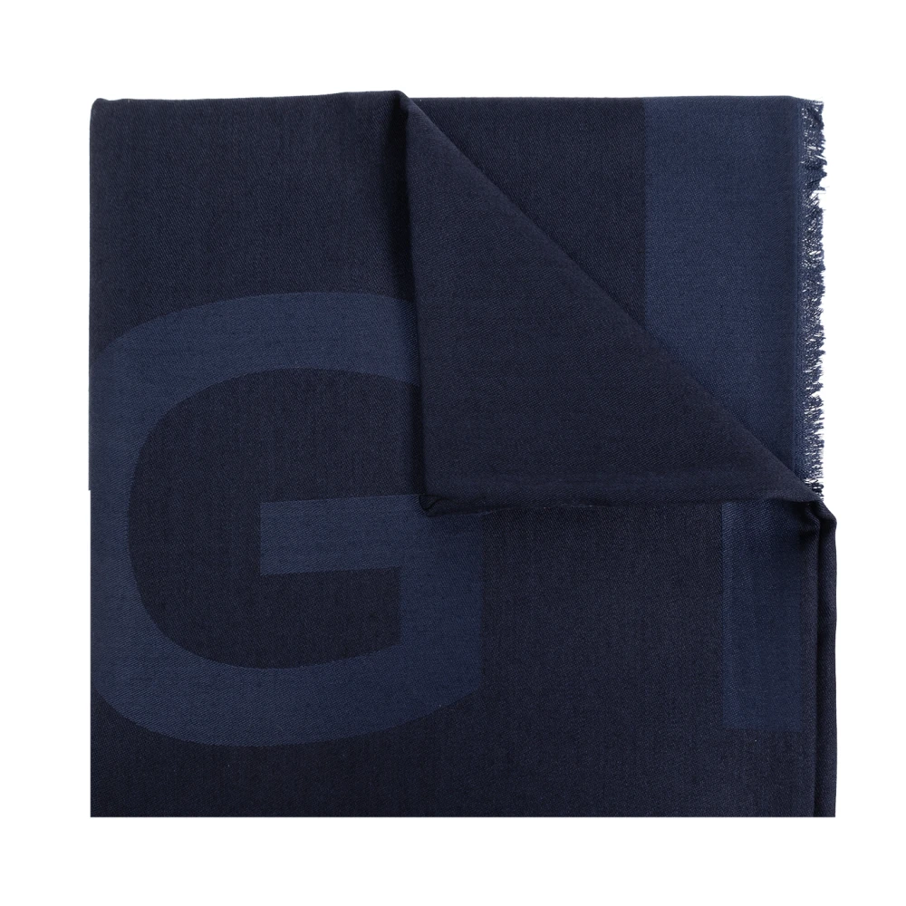 Givenchy Sjaal met logo Blue Dames