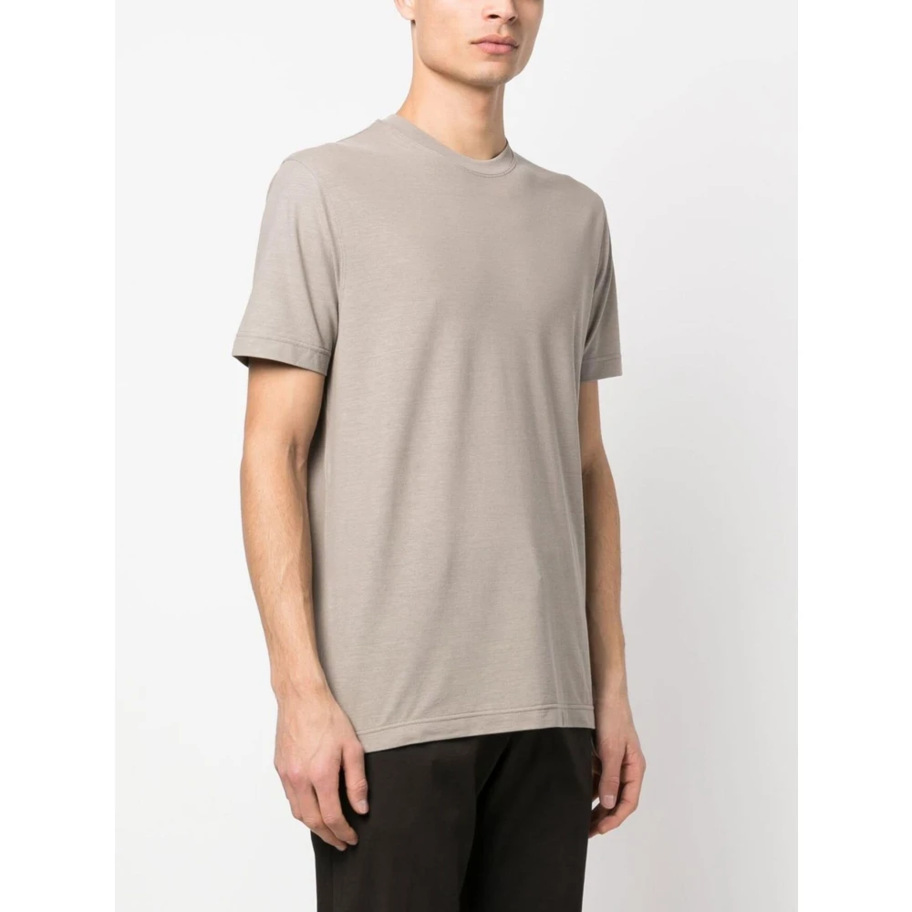 Zanone T-Shirts Gray Heren