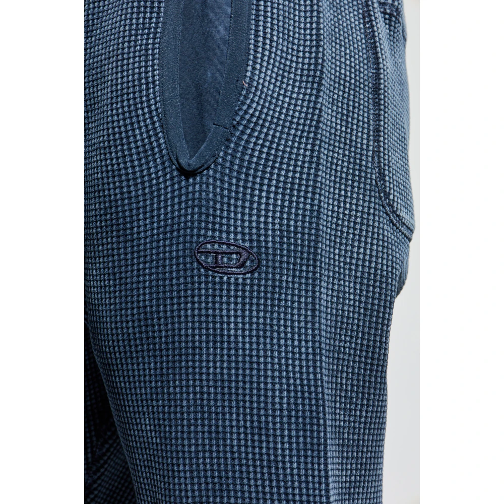 Diesel Broek met P-Waf-Tar logo Blue Heren