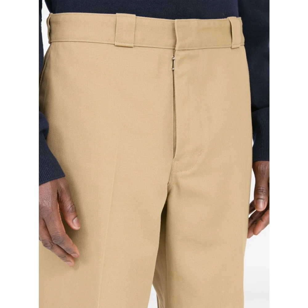 Maison Margiela Beige Katoenen Straight Leg Broek Beige Heren