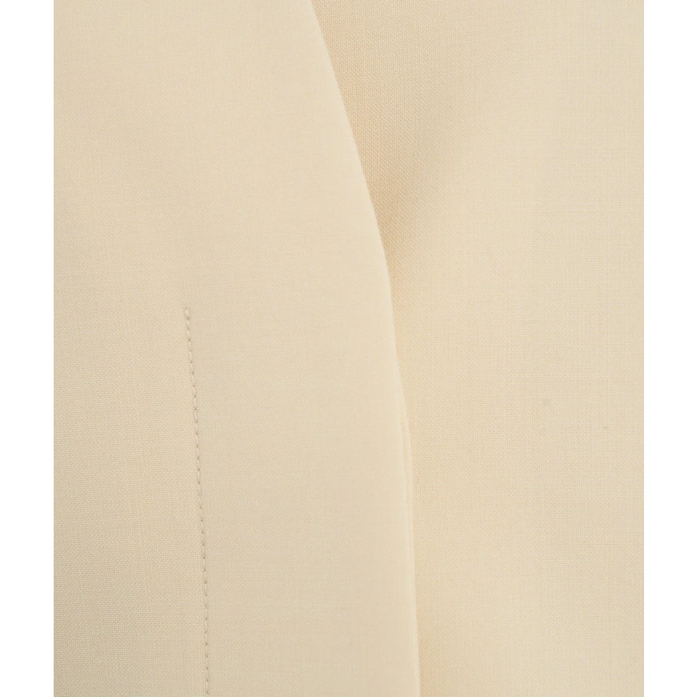 Semicouture Beige Wollen Blend Blazer Vest Beige Dames