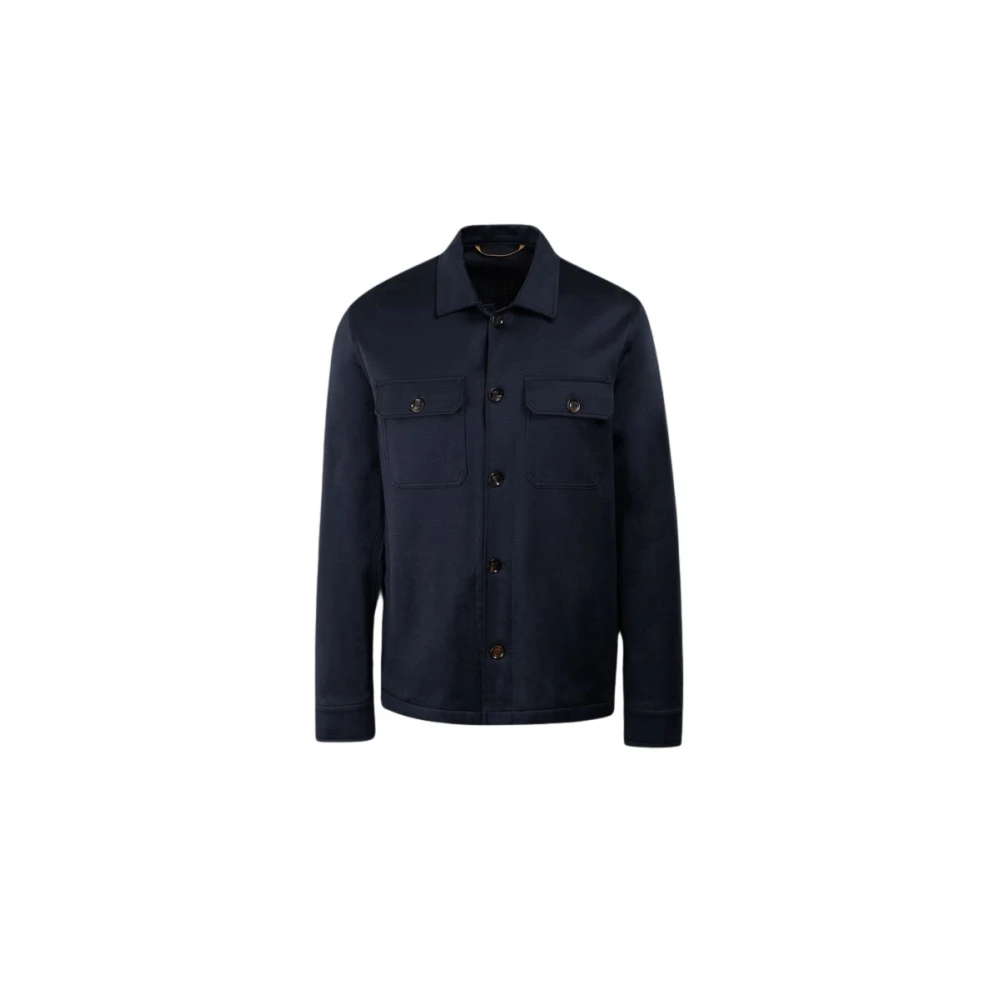 Moorer Men's Blue Light Jackets, 2XL, Chore Jacket