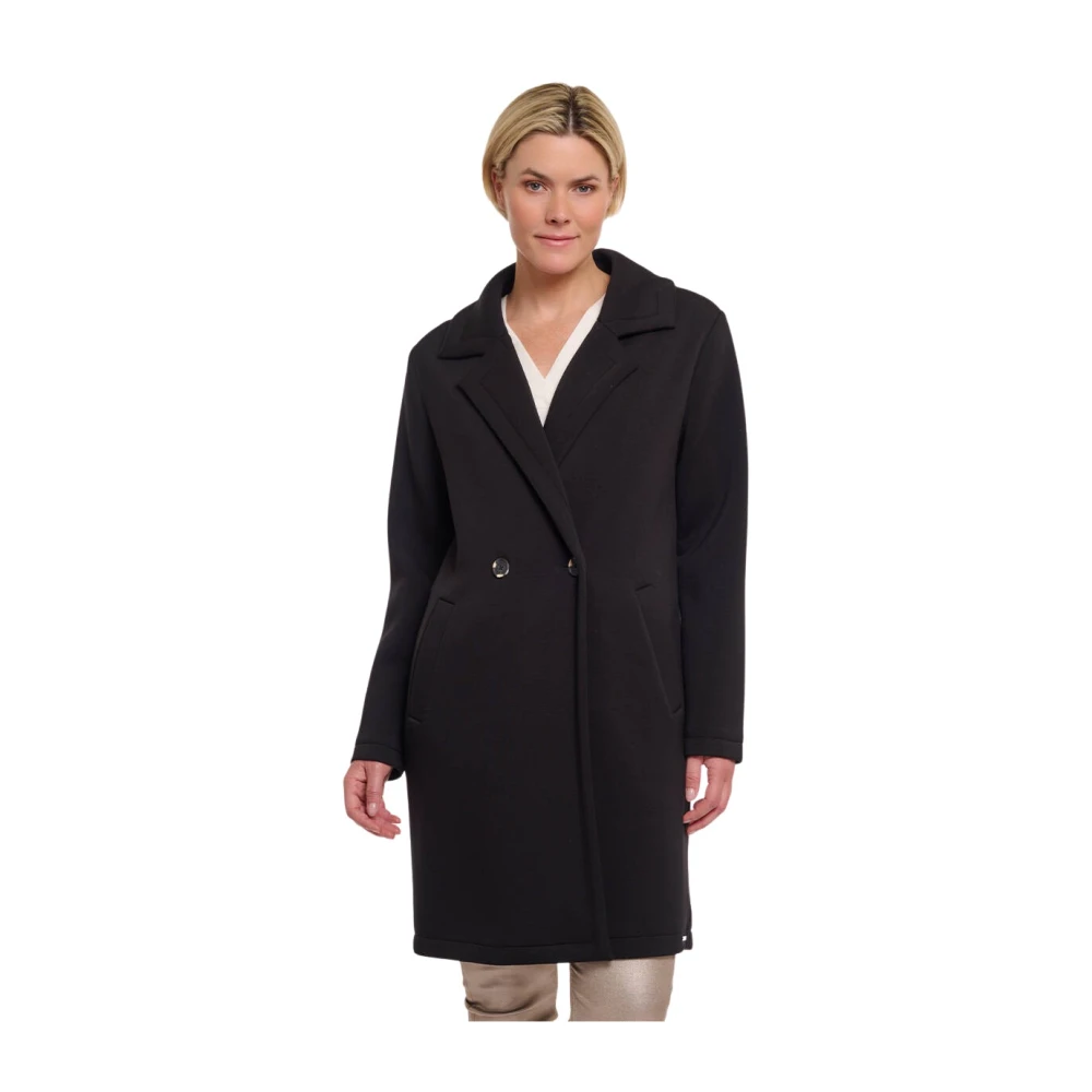 Rino&Pelle Double Breasted Coat in Danja Style Black Dames