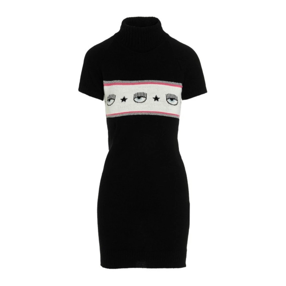 Chiara Ferragni Collection Damen Schwarz Es Kurzarmkleid Von Chiara Ferragni