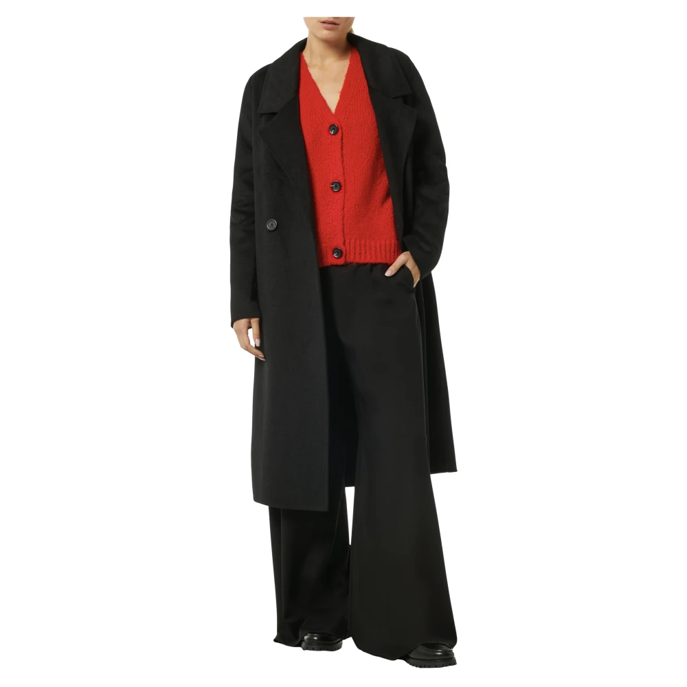 comma Zachte Alpaca Mix Vest Red Dames