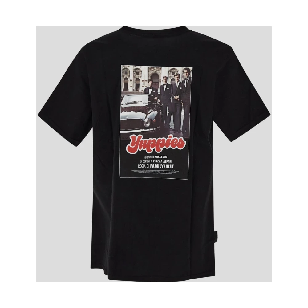 Family First Katoenen Yuppies T-shirt Black Heren