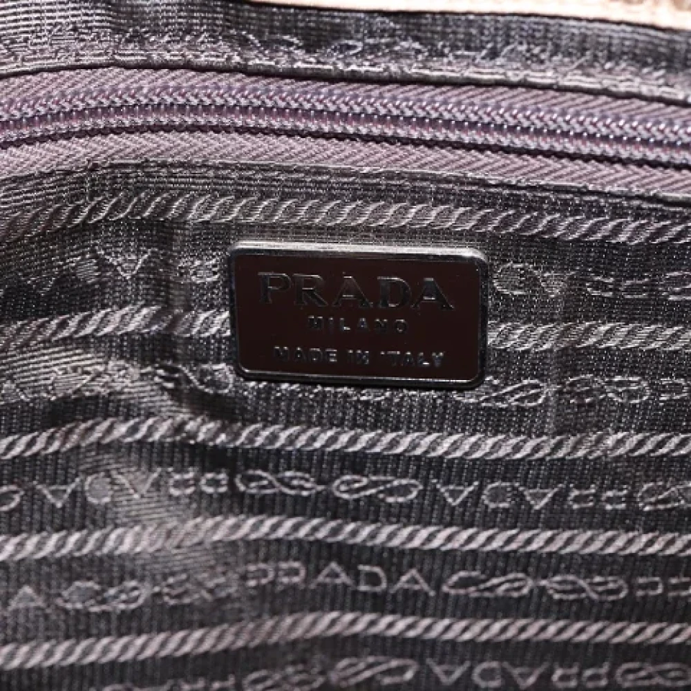 Prada Vintage Pre-owned Fabric prada-bags Brown Dames