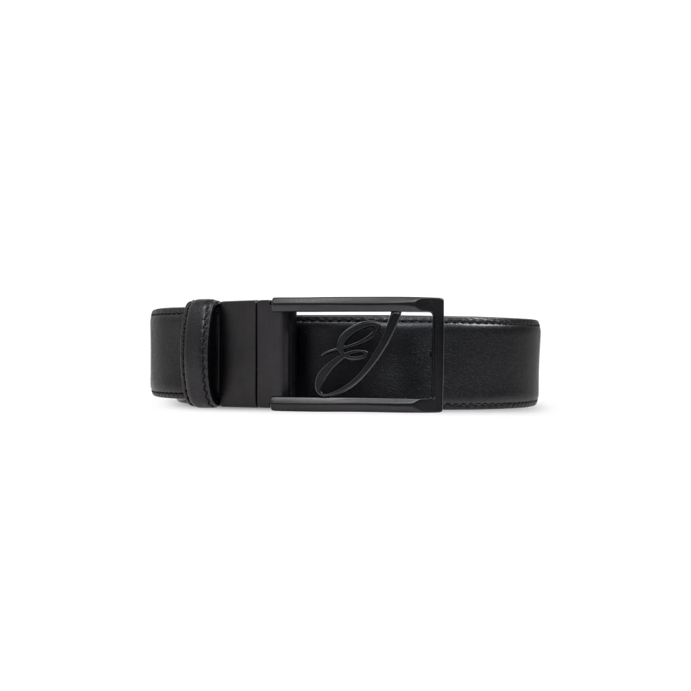 Brioni Riem met logo Black Heren