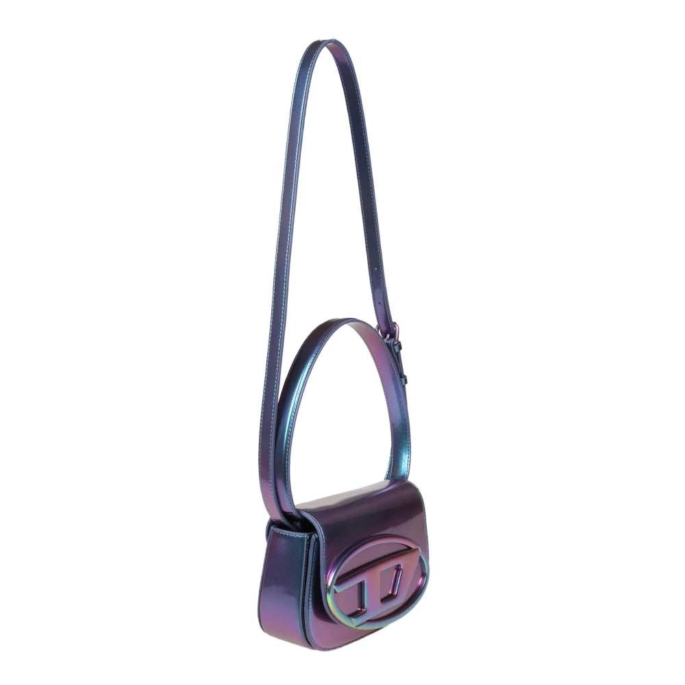 Diesel Iridescent Leren Schoudertas Multi Multicolor Dames