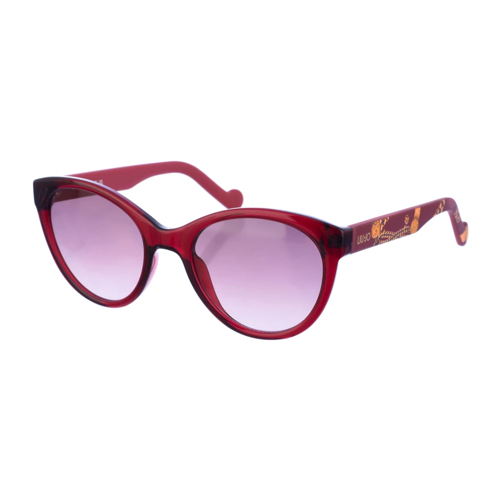 Liu Jo Butterfly Oval Acetate Sunglasses With Uv Protection - Female - Sunglasses - Red - One Size - Accessories