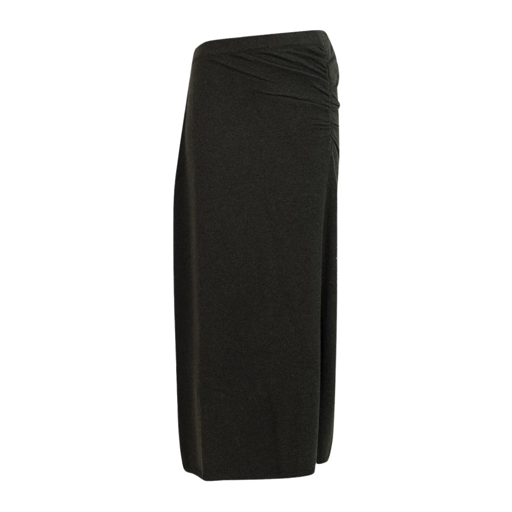 March23 Rok midi met bloemenprint Green Dames