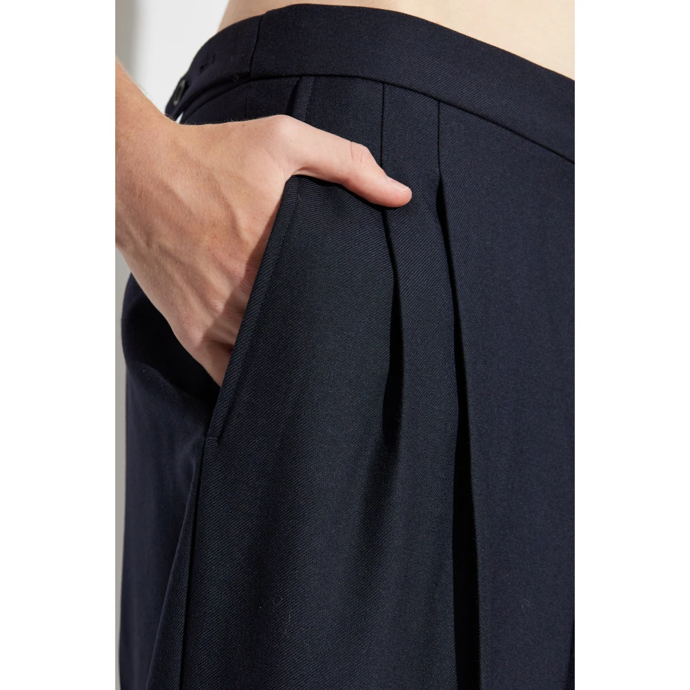 Ami Paris Geplooide broek Blue Heren