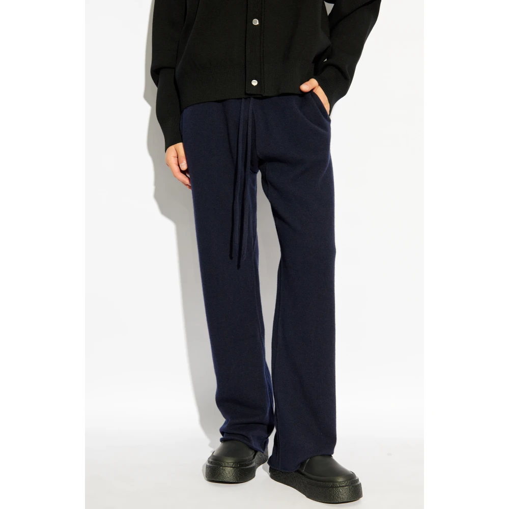 Maison Margiela Wollen broek Blue Heren