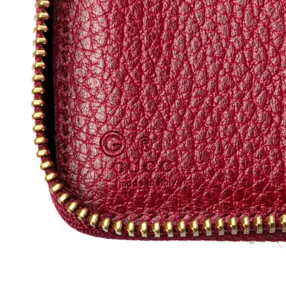 Gucci Vintage Pre-owned Leather wallets Red Dames