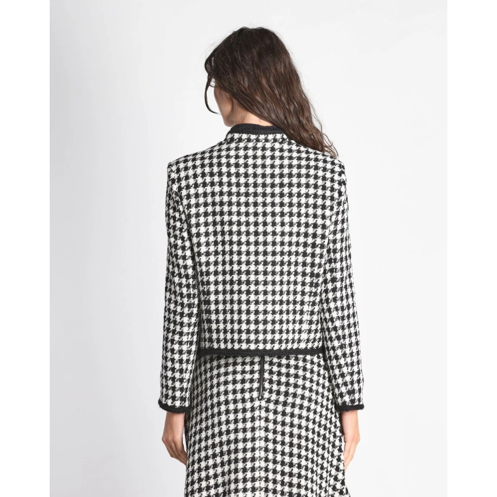 Pennyblack Houndstooth Jas Gray Dames
