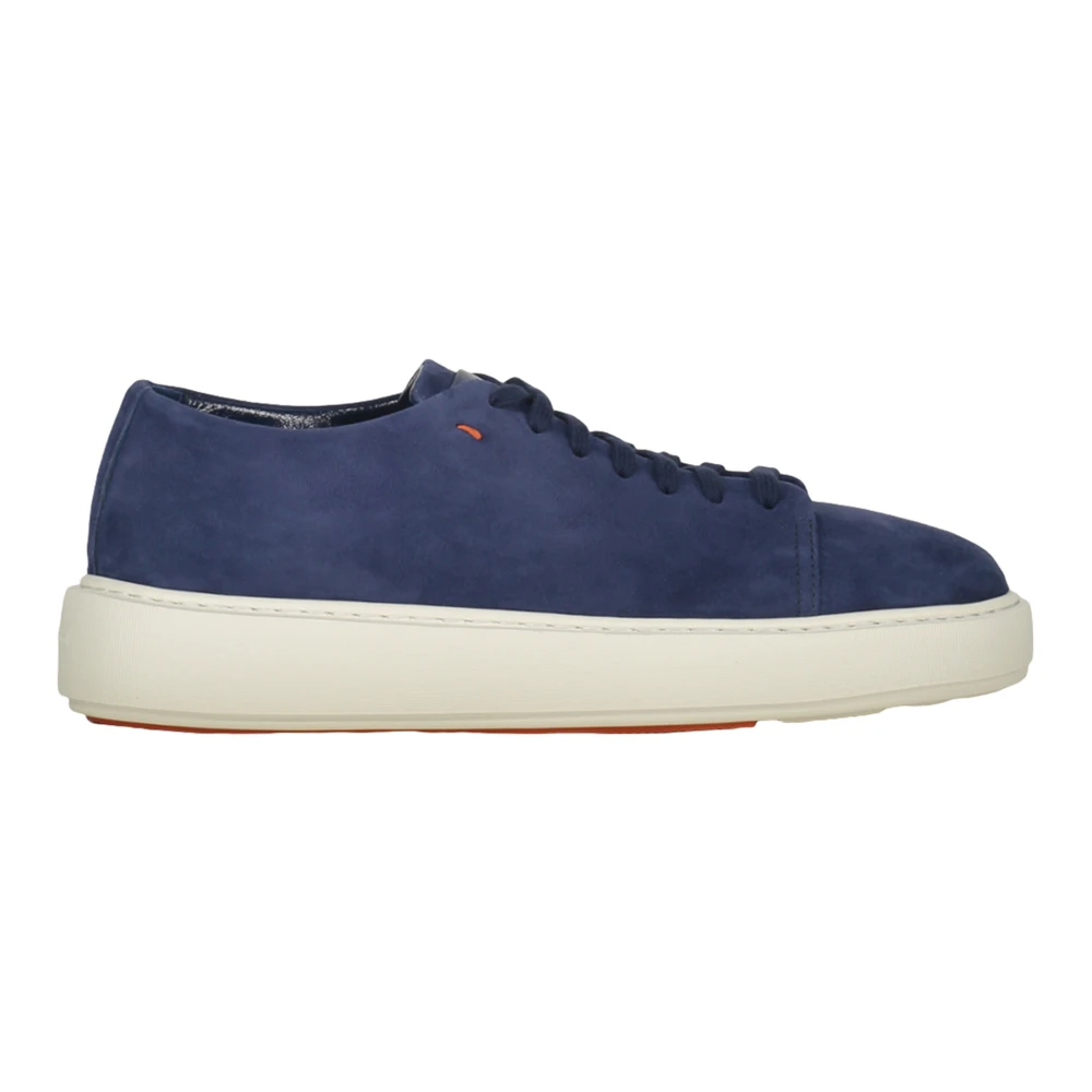 Santoni Suede Sneaker Dames Schoenen Blauw