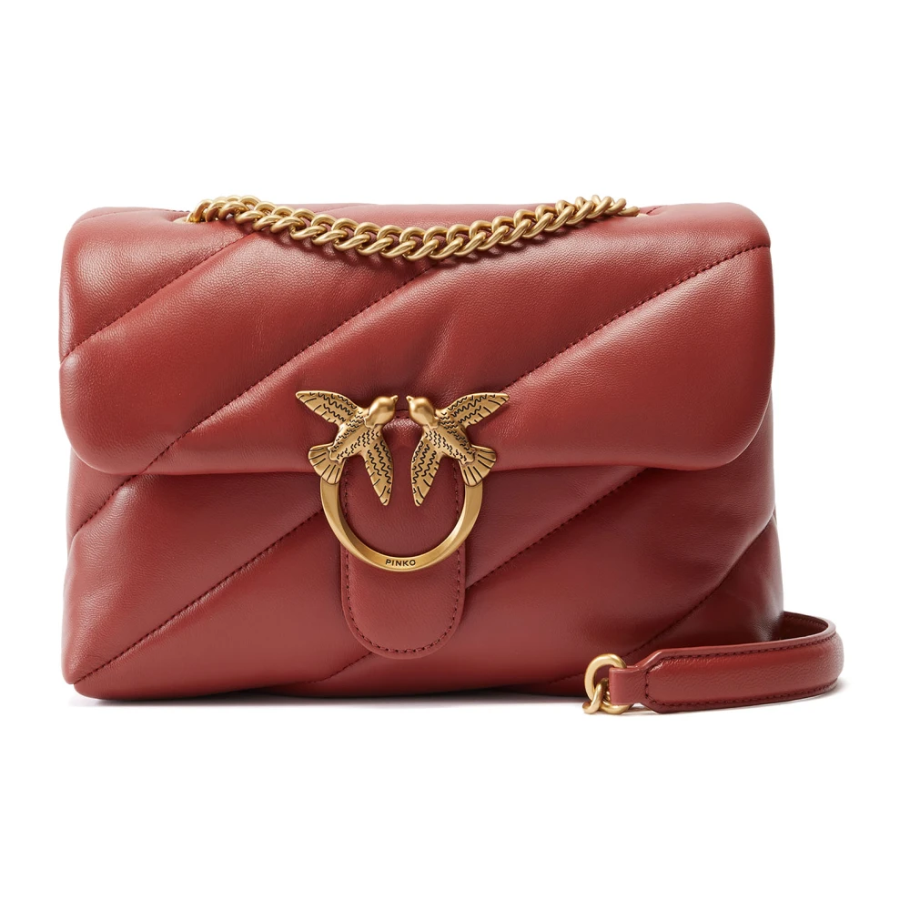 Pinko Oranje Schoudertas met Quilting Orange Dames