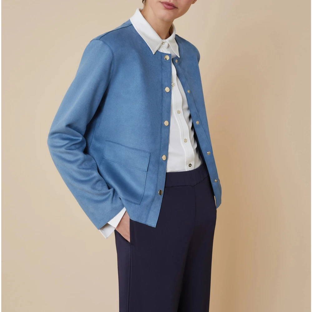 Pennyblack Boxy Fit Jersey Jas Ardea Blue Dames